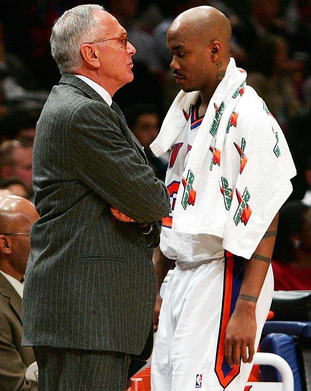 Larry Brown and Stephon Marbury